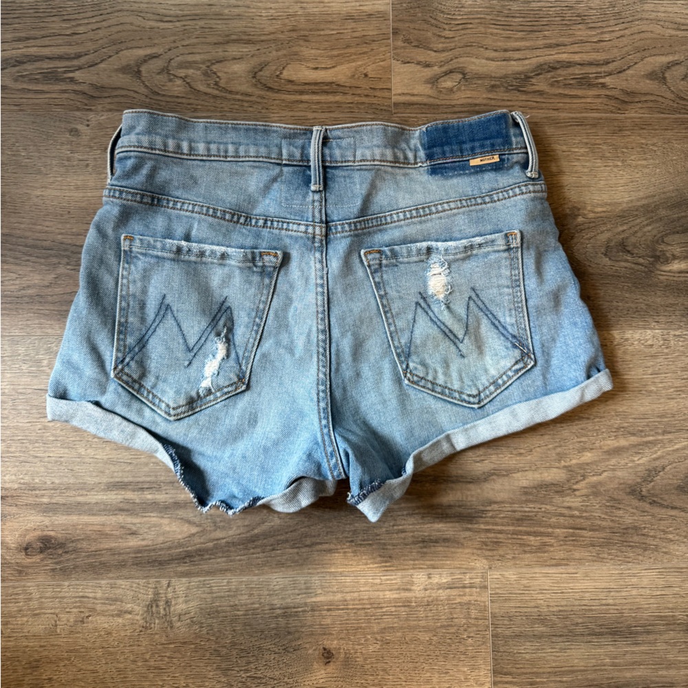 MOTHER DENIM Teaser Donut Roll Shorts
